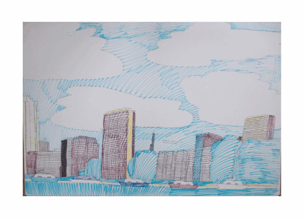 Wesley Willis 2©galerie du moineau écarlate Wesley Willis art brut