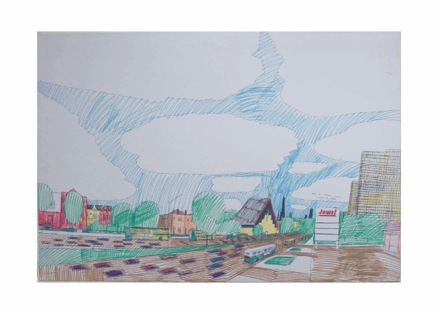 Wesley Willis 3 ©galerie du moineau écarlate Wesley Willis art brut