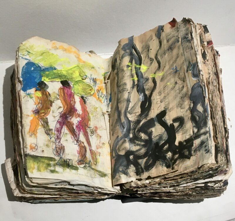 Purvis Young Book 005 Galerie du moineau écarlate art brut Purvis Young-outsider art