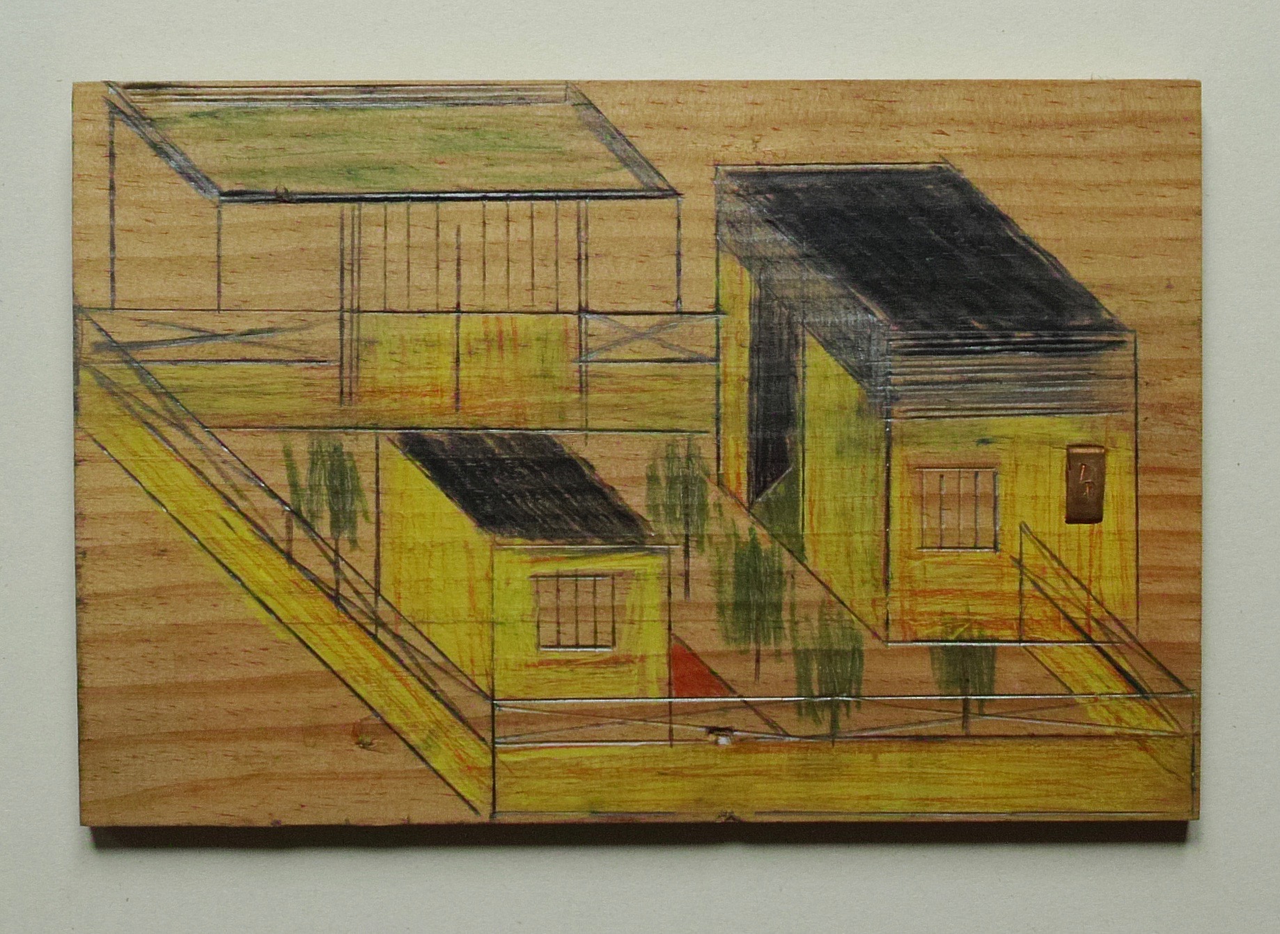 Ousseynou Gassama dit Hassan, dessin sur bois