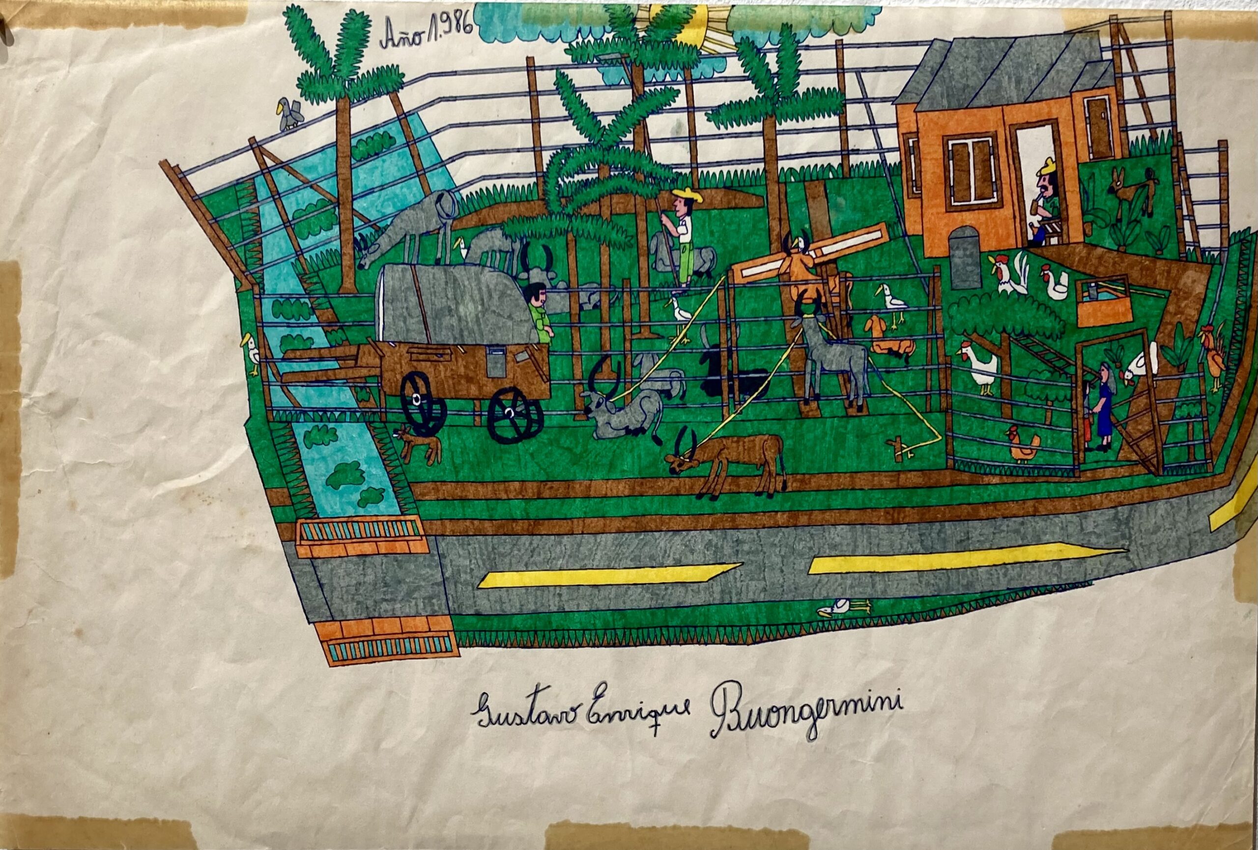 Œuvre de Gustavo Enrique Buongermini — dessin et composition graphique