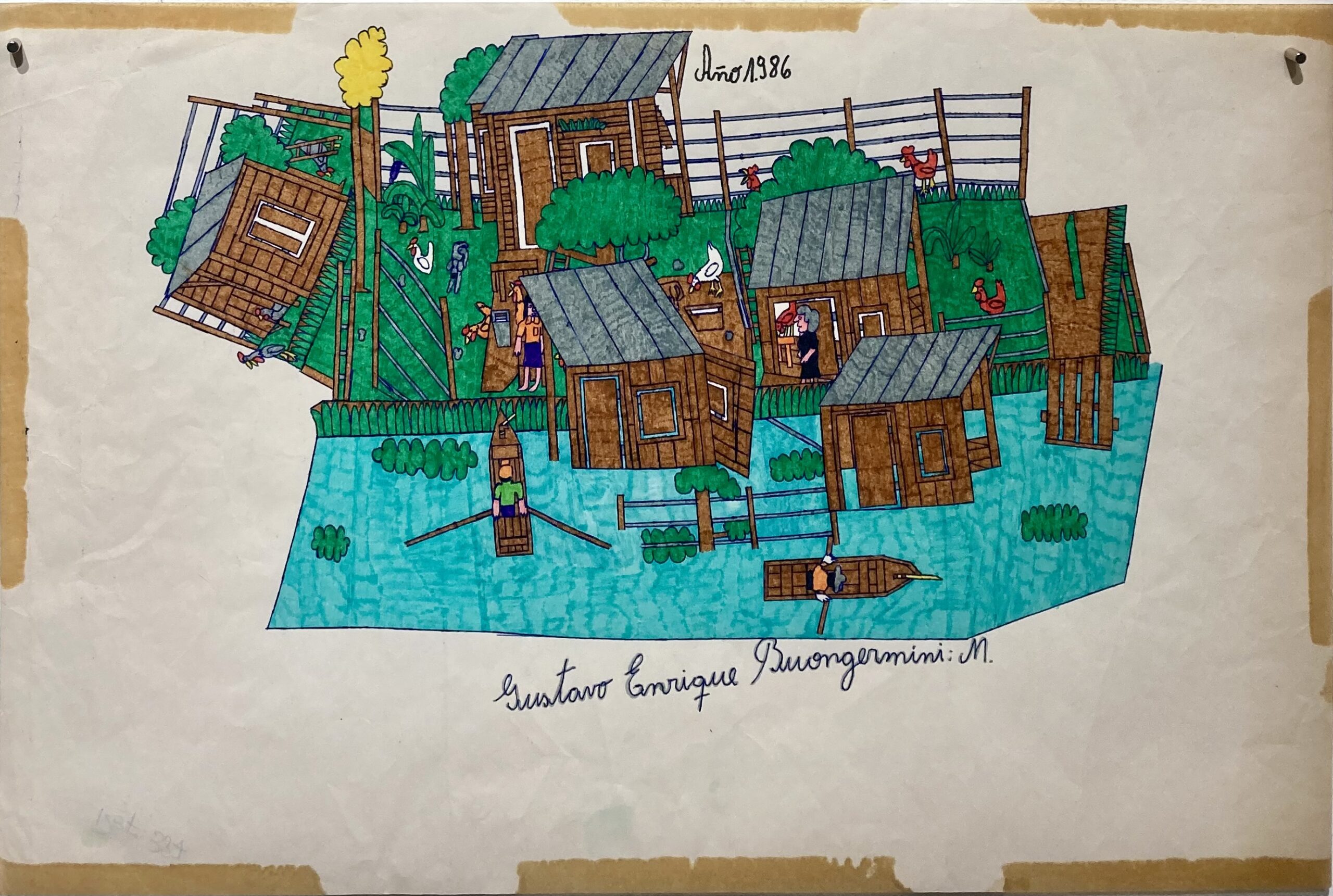 Œuvre de Gustavo Enrique Buongermini — dessin et composition graphique