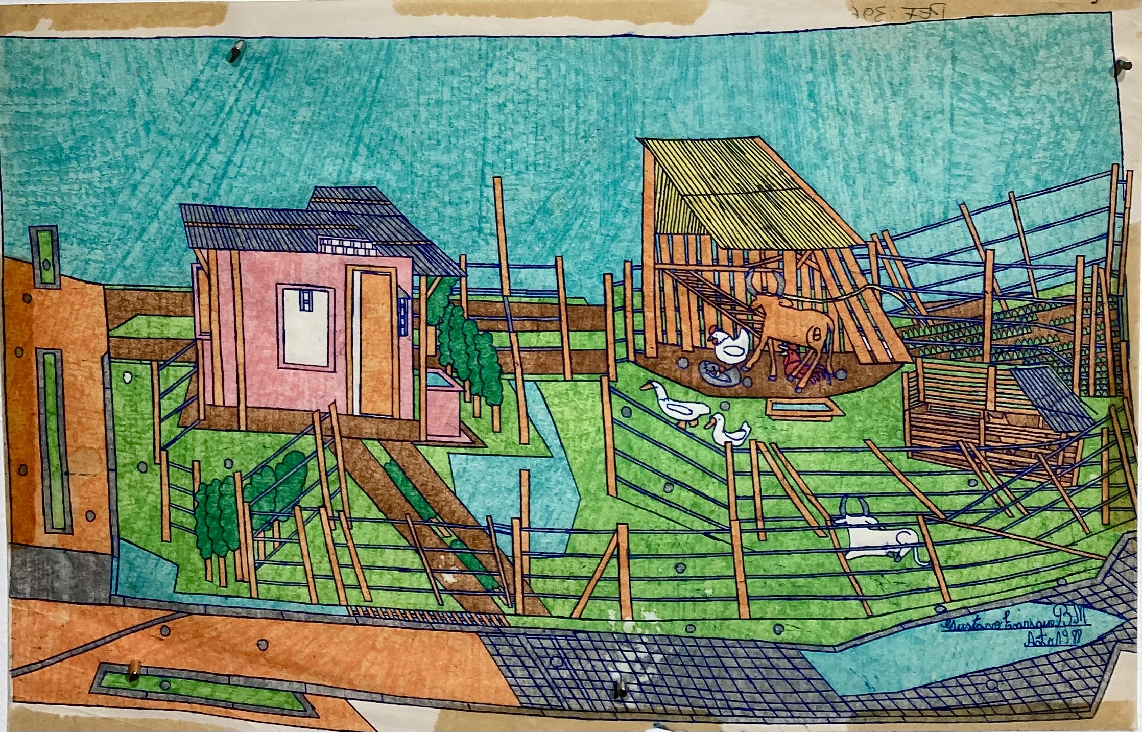 Œuvre de Gustavo Enrique Buongermini — dessin et composition graphique