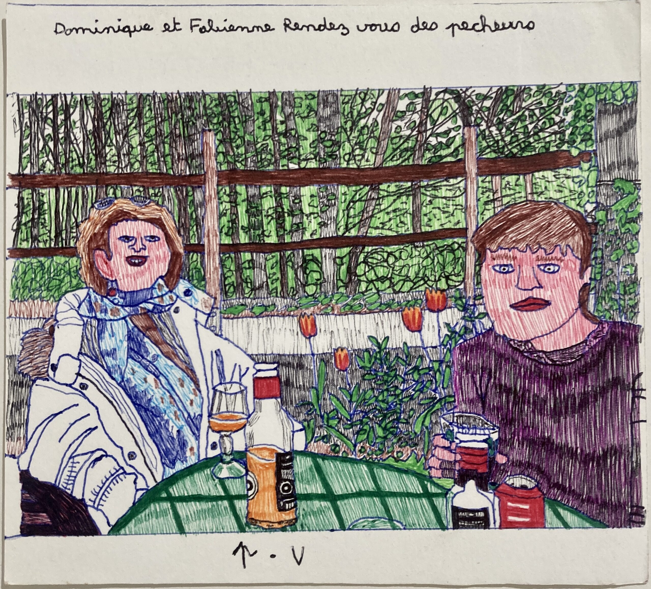 Œuvre d’art brut de Fabienne Rousseau