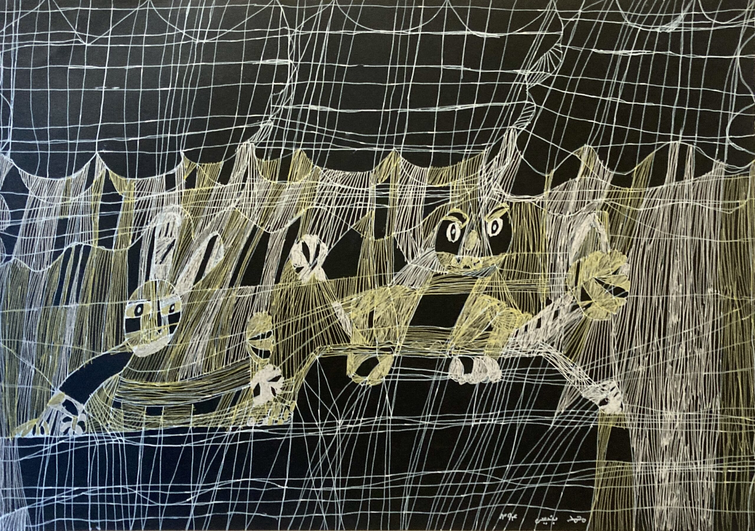 Œuvre d’art brut de Mohammad Banissi